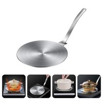 앞치마 라운드 분리형 원형 인덕션 플레이트 히트 디퓨저 쿡탑 주방-226, 없음, Silver
