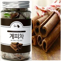 계피차 티백 50개 향신료 재료 계피꿀 먹는법 계피의효능, 계피차 티백 100g(1.0gx100t)