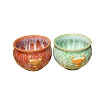 균자 고급 자기 그릇 오차컵 가마속 변화가 무한한 오차 도구 세트 도자기 간약한 가든 풍격 순수공 가정 및 개인용 기념품 수장급 중국 5대 유명 자기, 6개, 블렌드 색상