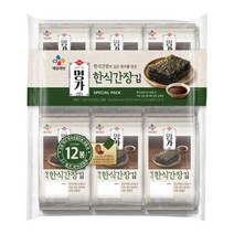 CJ명가 빠삭김 한식간장김 밥반찬 건강간식 간편식 밥반찬 간편요리 1세트, 10세트