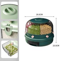진공쌀통 쌀항아리 잡곡통 10kg 회전식 곡물 건조 식품 디스펜서 방습 주방 대용량 쌀 양동이 홈 스토리지 정리함, C