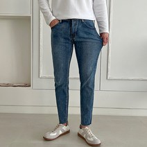 남성용 스판 히든밴딩 데님 청바지 2type 9부 10부 남자 바지 팬츠