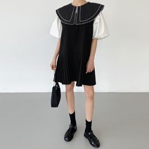 걸리쉬 플리츠 미니 원피스