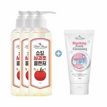 몰 라벨영 개기름피지각질케어 사과초클렌저 3개 + 폼클렌징 1개