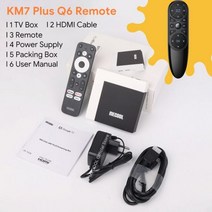 블랙박스왕 MECOOL-KM7 플러스 TV 박스 안드로이드 11 넷플릭스 4k 구글 2GB DDR4 16GB ROM 100M LAN 인터넷 S905Y4 홈 미디어 플레이어 셋톱, [03] 영국 플러그, [06] KM7 Plus Q6, 06 KM7 Plus Q6_03 영국 플러그