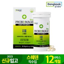 [동국제약] 23년 신규입고 스웨덴직수입유산균 프로비마게플러스 485mgx60캡슐 6박스, 단품