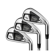 캘러웨이 Callaway 골프 로그 ST 맥스 아이언 세트, Left, Steel, Stiff + 5 Iron - PW/ AW/ SW
