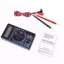 멀티미터 측정기 전류 접지 전기 테스터기 전압 추천 Voltmeter Digital Multimeter Ammeter Ohm Meter Mul, 02 DT830B BLACK