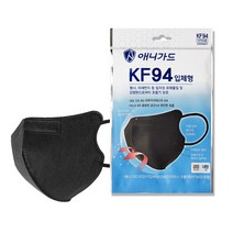 애니가드 새부리형 KF94마스크, 블랙, 10개