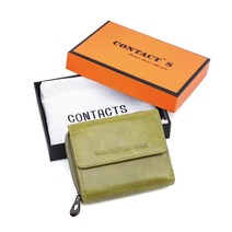 가죽 지갑 여성 클러치 백 럭셔리 브랜드 여성 동전 지갑 작은 RFID 차단 카드