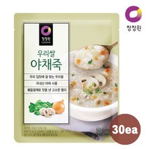 청정원 우리쌀 야채죽 60g x30개 (1box), 1세트