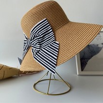 심플 빅리본 모자