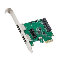 Syba SD-PEX40100 2 포트 SATA III 또는 2 포트 eSATA IIPCIe 2.0 x1 컨트롤러 카드, 2-port ASM1061 RAID