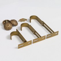 창안애 커텐부속품 커튼봉길이 높이조절 브라켓, 25mm 조절브라켓 아이보리