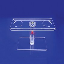 (JLS) 아크릴제 투명 깔대기대 (2구) 높이조절가능 깔대기홀더 펀넬스탠드 펀넬홀더