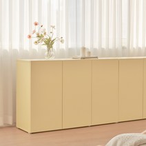 포더홈 플레인 수납장 800 일반형, 크림옐로우