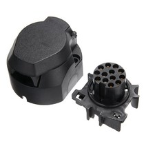 트레일러 견인볼 고리 견인 장치 캠핑카 1PC 13 핀 트레일러 자동차 견인 전기 플러그 봉 소켓 커넥터 어댑, 한개옵션0