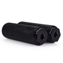 2 X BMX 산악 자전거 액슬 페달 합금 발 스턴트 페그 실린더 블랙 MTB 미끄럼 방지 프론트 리어 풋 픽, big hole|CHINA