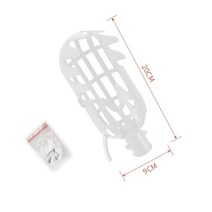 과일 수확 따기 농장 정원 도구 피커 헤드 과수원 원예 온실 배 복숭아 주황색 수집, 흰색 20x9cm, 1개