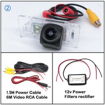 후방 카메라 트럭 화물 버스 백미러 리 CCD 나이트 비전 백업 미니쿠퍼 용 번호판 라이트 R50 R52 R53 R56, 02 Camera rectifier