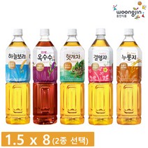 웅진식품 [웅진식품] 인기차음료 1.5L x 8페트 (하늘보리 등 4종 중 택2), 결명자차 1.5x4/하늘보리 1.5x4