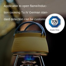 펠렛난로 펠릿 캠핑용 화목난로 조리기구 접이식 실리콘 주전자 휴대용 열린 불꽃 커피 차, 보관 가방