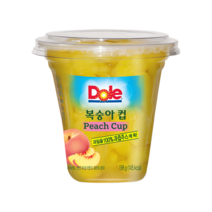 Dole 컵과일 후룻컵 198gx12개 복숭아컵 간편간식 디저트 슬라이스과일 무배, 12개, 198g