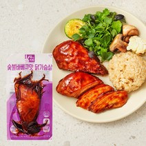 육식토끼 소스 통 닭가슴살 한가지맛, 숯불바베큐맛, 30팩, 100g