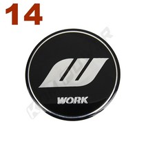 4PCS 56MM Stickers ADVAN ENKEI SSR XXR WEDSSPORT KRANZE WORK MEISTER VS Logo Center Rim Cap Wheel Co, 14 14