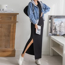 [나크21] 쫀쫀골지 맥시 롱 원피스 KO23-O-03