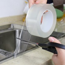 주방 사각 싱크볼 싱크대 개수대 씽크볼 사각볼 교체 씽크대 볼 물받이 부속 싱크 방수 및 곰팡이 방지 나노 투명 테이프 화장실 화장실 갭 스트립 자체 접착 풀 워터 씰 251, 5cm, 0.50mm, 3m