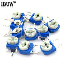 20PCS RM063 트리머 전위차계 조정 가능한 저항 500R 1K 5K 10K 20K 50K 100K 200K 1M 500 가변, 2 천개 옴