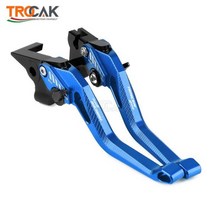 새로운 로고 트레이서 900 야마하 TRACER900 2021 2022 오토바이 CNC 알루미늄 조정 가능한 짧은 브레이크 클러치 레버, BLUE BLACK