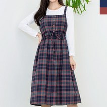 여자체크차이나넥아이예뻐 휴양지 원피스