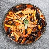 푸짐한 매콤달콤 쭈꾸미떡볶이 쌀떡볶이 밀키트 즉석떡볶이, 프리미엄팩500g 2팩+해산물(홍합100g+새우4마리)