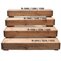 대형화분정리대 진열대 받침대 원목 나무 방부목 인테리어 다육이, 월넛, 실내용, 1530