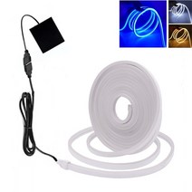 LED 네온플렉스 줄조명 USB 배터리 LED 네온 빛 스트립 기호 5V 120LED/m 6X12MM 소프트 실리콘 방수 유연, 02 Battery_02 빨간_01 0.5m