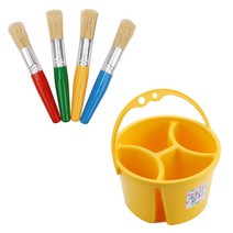 키즈맘아트 그림그리기 미술교구 키즈맘 유아용붓 + 물통 보조도구