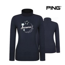 핑골프여성 프린티드 냉감 베이스 티셔츠 P12291TI958_NA, 090, NA