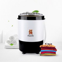 휴앤봇 미니세탁기 소형 행주 걸레 속옷 운동화 세탁기 HS-MW3150G, 화이트