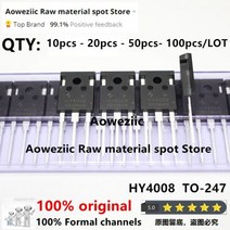 Aoweziic-2020 + 100% 새제품 HY4008 HY4008W TO-247 MOSFET 인버터 울트라 칩 80V 200A, 100 pcs
