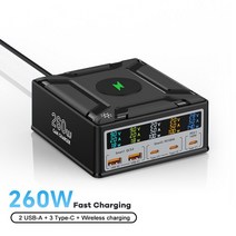 가성비맥북 프로 14 호환용 고속충전 무선 GaN PD3.1 5포트 260W, 04 AU Plug
