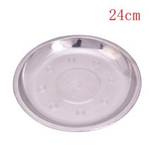 뚝배기 계란찜 찌개냄비 접시세트 인덕션 내열냄비 전골 알밥 돼지 캠핑 14-26cm 직경 스테인레스 스틸 식기 저녁 식사 접시 식품 용기 추수 감사절, 24cm