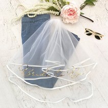 브라이덜샤워 파티 용품 신부가 될 짧은 베일 신부 샤워 해변 수영장 소박한 결혼식 약혼 독신 암탉 밤 장식 선물로 적합