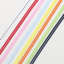 [펠트친구] 스티치리본(3마)/리본/리본공예/리본끈/리본공예재료/리본핀/5mm리본/휴대폰고리만들기/리본부자재/머리핀만들기, 하늘(3마)