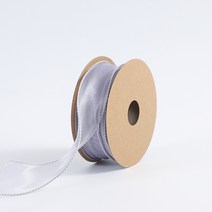 웨이브 쉬폰 리본끈 오간디 2P, 그레이