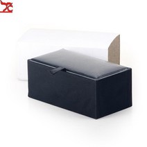 cufflinks storage box 블랙 인조 가죽 케이스 브로치 옷깃 핀 헤어핀 선물 포장 상자 넥타이 압정 넥타이 클립 컬렉션 상자, 넥타이 클립 상자, 10개