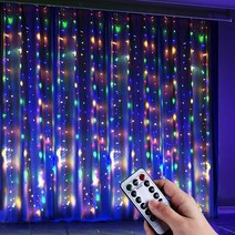 LED 스트링 라이트 커튼 화환 크리스마스 휴일 장식 야외 웨딩 침실 전구 패어리 USB 플러그 원격 램프, 01 colour