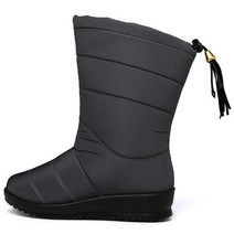 스노우 앵클 부츠 슬립온 태슬 여성용 방수 신발 Chaussures Femme