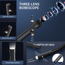 Teslong NTS300 5.0 인치 디지털 산업 내시경 카메라 1080P HD 배수관 검사 뱀 튜브 방수, 01 3.9mm, 01 1m